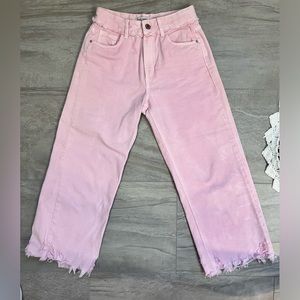Zara pink jeans!! Worn once, great condition!